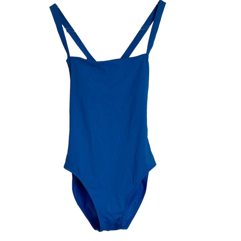 Calvin Klein Swimwear One Piece Swimsuit Strappy Back Bathing Suit Blue